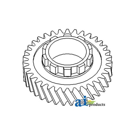 A & I Products Gear, 2nd Mainshaft 6" x6" x1" A-70232408